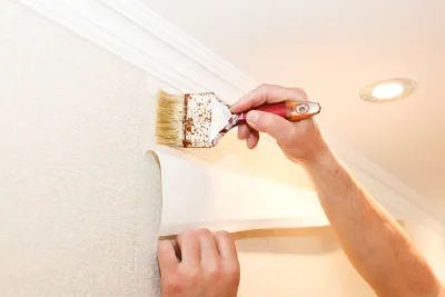 Pose de papier peint dans les Vosges — revêtements muraux et toiles de verre